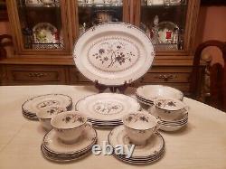 Vintage Royal Doulton England Bone China Old Colony 29 Pc. Dinner Set For 4