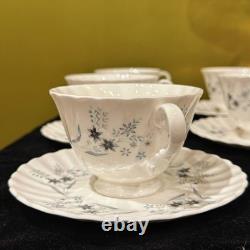 Vintage Royal Doulton Millefleur Bone China Tea Set H4953 14Pc Set of 6 MINT