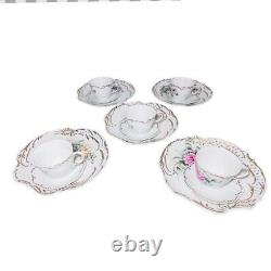 Vintage Royal Grafton 5 3 Piece Luncheon Sets Bone China AGB Floral Pre-Owned