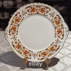 Vintage Royal Stafford Bone China Tea Set 13 Pc Pattern 8241 Orange Flowers