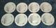 Vintage Royal Standard Fine Bone China England 8 Flowers/Gold Trim Set of 8