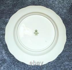 Vintage Royal Standard Fine Bone China England 8 Flowers/Gold Trim Set of 8