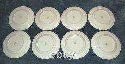 Vintage Royal Standard Fine Bone China England 8 Flowers/Gold Trim Set of 8
