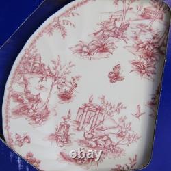 Vintage Royal Wessex by Churchill 16 Piece Toile Pink Dinnerware Set