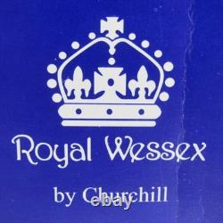 Vintage Royal Wessex by Churchill 16 Piece Toile Pink Dinnerware Set