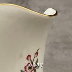 Vintage Royal Worcester Blossom Time Covered Sugar Creamer 3-PC Bone China MINT