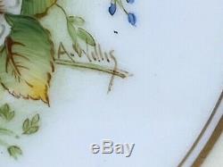 Vintage Royal Worcester Bone China England Hand Painted Signed A. Willis Set Of