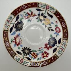 Vintage Royal Worcester Imari Flowers 5pc Place Setting Bone China England /cb