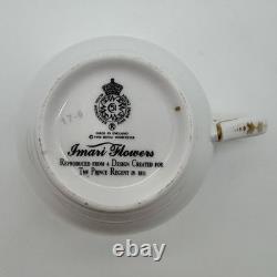 Vintage Royal Worcester Imari Flowers 5pc Place Setting Bone China England /cb