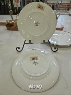 Vintage Set of 12 Build/Replace Wedgwood Amherst Platinum Bone China Never Used