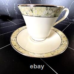 Vintage Set of 7 Minton Wimbledon Cups and Saucers Fine Bone China England