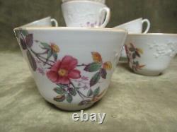 Vintage Spode Copeland China England Roberta Orange Smooth Cup/Saucer Lot 8 sets