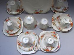 Vintage Victoria C & E Bone China England Tea Set 21 Pieces 1930's Collectables