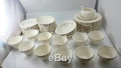 Vintage WEDGWOOD ENGLAND Fine Bone China Dinnerware Set LOT Plates Cups Saucers