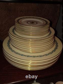 Vintage Wedgwood Appledore China 44 Pc Lot Platter Bowls Cups Plates England