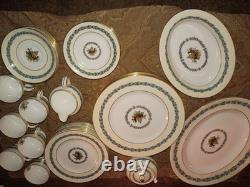 Vintage Wedgwood Appledore China 44 Pc Lot Platter Bowls Cups Plates England