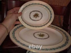 Vintage Wedgwood Appledore China 44 Pc Lot Platter Bowls Cups Plates England