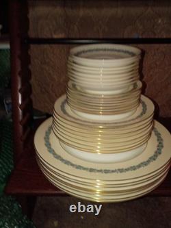 Vintage Wedgwood Appledore China 44 Pc Lot Platter Bowls Cups Plates England