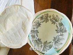 Vintage Wedgwood Bone China Set Dinner Tea Fig And Fig Leaf Design England 81 Pc