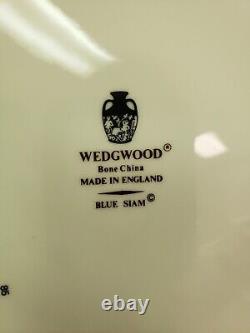Vintage Wedgwood England Bone China Blue Siam 35 Pc. Dinnerware Set