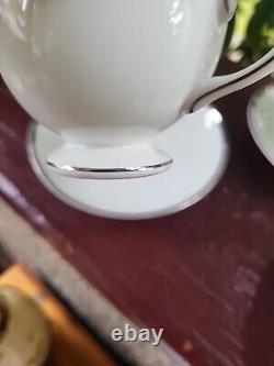 Vintage Wedgwood Sterling Bone China Footed Cup & Saucer Set (12 pair/sets)