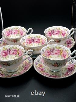 VintageRoyal AlbertSerenaEnglandBone China 17 PieceTea Set Just Gorgeous