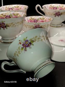 VintageRoyal AlbertSerenaEnglandBone China 17 PieceTea Set Just Gorgeous