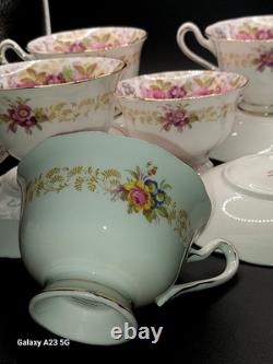 VintageRoyal AlbertSerenaEnglandBone China 17 PieceTea Set Just Gorgeous