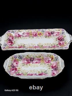 VintageRoyal AlbertSerenaEnglandBone China 17 PieceTea Set Just Gorgeous