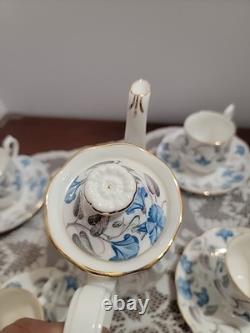 Vintahe Royal Albert Bone China England Morning Glory Tea Set