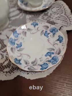 Vintahe Royal Albert Bone China England Morning Glory Tea Set
