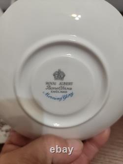 Vintahe Royal Albert Bone China England Morning Glory Tea Set