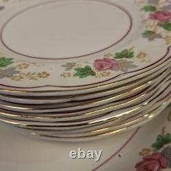 Vtg Grindley Creampetal England Rose Floral China Dinnerware Set 44 Pc
