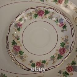 Vtg Grindley Creampetal England Rose Floral China Dinnerware Set 44 Pc