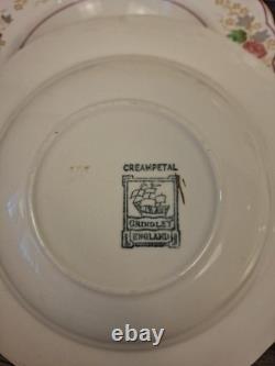 Vtg Grindley Creampetal England Rose Floral China Dinnerware Set 44 Pc