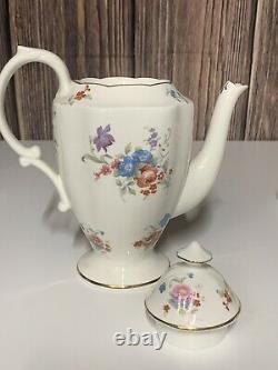Vtg Hammersley Tea Set Bone China Gold Trim England Cups Saucers Teapot & More