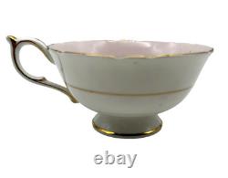 Vtg Paragon Double Warrant Lilac Ribbon Teacup & Saucer Set Bone China England