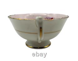 Vtg Paragon Double Warrant Lilac Ribbon Teacup & Saucer Set Bone China England