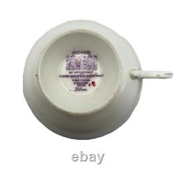 Vtg Paragon Double Warrant Lilac Ribbon Teacup & Saucer Set Bone China England