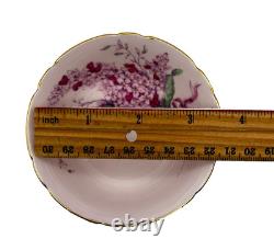 Vtg Paragon Double Warrant Lilac Ribbon Teacup & Saucer Set Bone China England