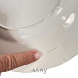 Vtg Royal Worcester Red Regency Dinner Plate Set Of 4 Ruby England Gold Trim