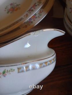 W. H. Grindley Co England Chelsea Ivory Partial China Set 1880-1918 70 Plus Pcs
