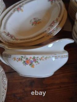 W. H. Grindley Co England Chelsea Ivory Partial China Set 1880-1918 70 Plus Pcs
