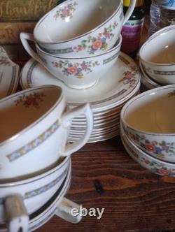 W. H. Grindley Co England Chelsea Ivory Partial China Set 1880-1918 70 Plus Pcs