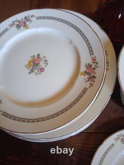 W. H. Grindley Co England Chelsea Ivory Partial China Set 1880-1918 70 Plus Pcs