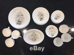 WEDGWOOD BONE CHINA ENGLAND PARTRIDGE IN A PEAR TREE SET of 8 plus extra