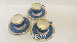 WEDGWOOD Bone china made in England Cup and Saucers Set of Six never used
