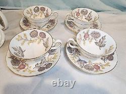 WEDGWOOD Lichfield Bone China 21 Piece Tea Set, Crafted in England, VERY NICE