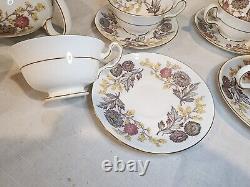 WEDGWOOD Lichfield Bone China 21 Piece Tea Set, Crafted in England, VERY NICE