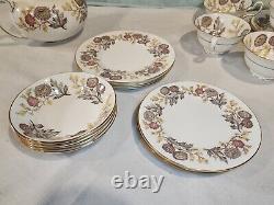 WEDGWOOD Lichfield Bone China 21 Piece Tea Set, Crafted in England, VERY NICE